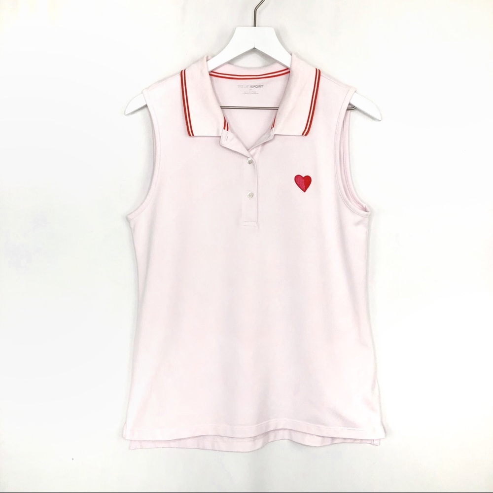 Tory Sport Performance Pique Sleeveless Polo